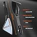 KATUR Motocicleta Espejo retrovisor Triángulo Negro Cuchilla Estilo Demonio Moto 7/8"Soporte de...