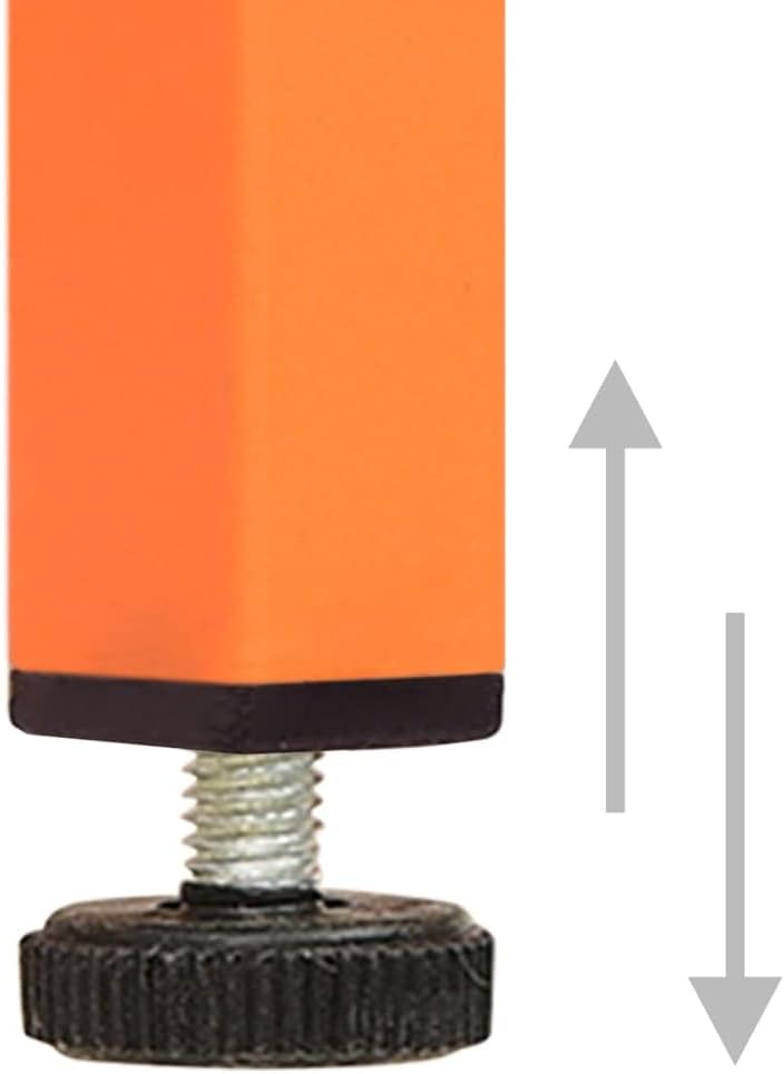 Orange Steel Storage Cabinet with 3 Drawers, Medium Levelers for Sturdy Steel Storage and Smooth Ball-Bearing Operation