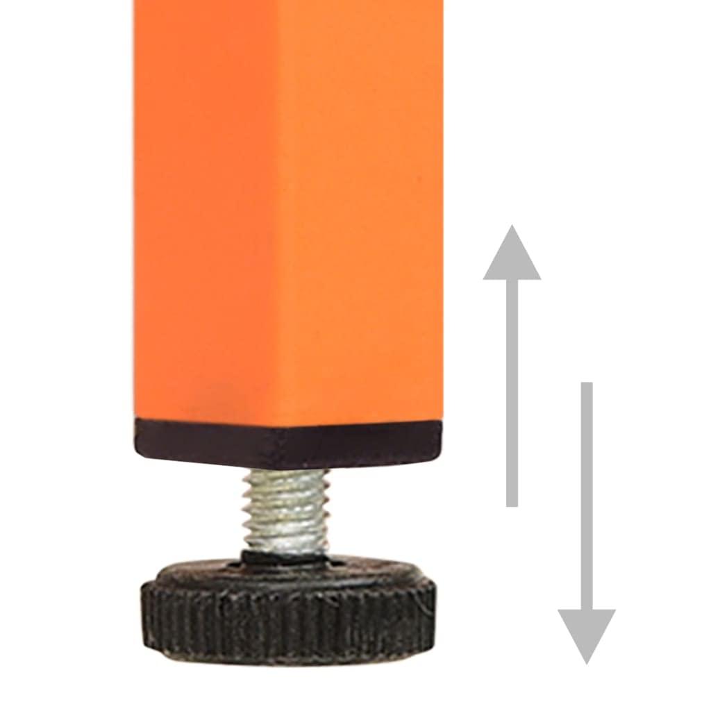 Armadio portaoggetti arancione in acciaio, 42,5 x 35 x 101,5 cm, cassettiera con cassetti, armadio in metallo per home office e soggiorno, armadietto con guide con cuscinetti a sfera