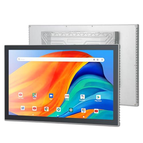Image of 21.5 inch Touchscreen Monitor,Ratio 16:9 Wall Mounted Industrial Touch Screen Tablet with HD-MI Out,WiFi & BT,Build-in Speakers & VESA,Android 11 RAM 4G & ROM 32G Suitable for POS,Kitchen