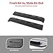 Linskip Aluminum Rear Window Vent Shades Compatible with 2010-2023 Toyota 4Runner, Louvered Rain Deflectors for Rear Door Windows, Exterior Accessories