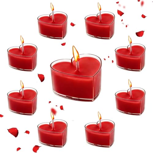 Candele a Forma di Cuore,Candele San Valentino,Candela da tè a