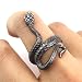 Anillo Serpiente, 4 Piezas Anillo Serpiente Joyería Vintage, Punk Rock Anillo Serpiente,...
