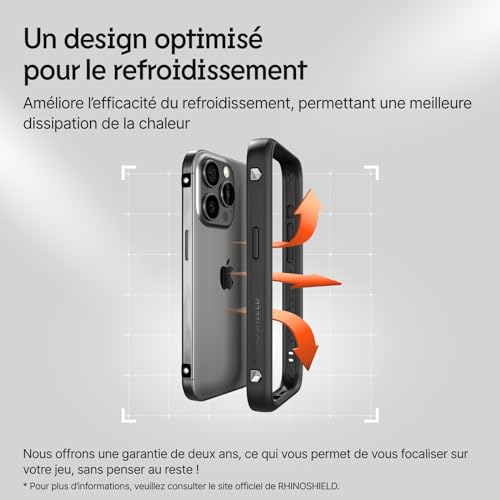 Coque manette gaming iPhone 16 RHINOSHIELD RhinoBuff protection écran matte PUBG