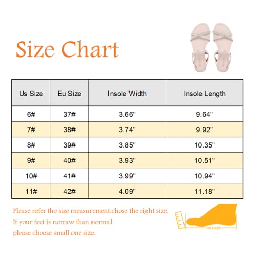 Mudan Womens Shoe Flat Braided & Rhinestone Comfortable Slingback Sandal (7 B(M) Us, Silver) #TOP5