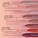 Pink Mauve Hydrating Cream Lipstick Lip Crayon for Women, Moisturizing Lipstick Long-lasting Waterproof, Retractable Lips Crayon Liner for Ombre Shades, Tinted Lip Balm + Lips Color in One, 07 - Image 5