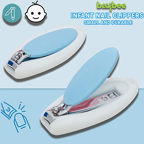 Image of Baybee Baby Nail Clipper with Skin Guard, Safety Nails Cutter for New Born Babies Infant, Manicure Pedicure Care | Baby Nail Cutter Clipper Care | Nails Clipper for New Born Baby (Pack of 2)