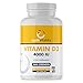 Price comparison product image Vitamin D 4000 IU  365 Vegetarian D3 Easy Swallow Micro Tablets (1 Year Supply) Highest Strength Cholecalciferol VIT D3 - Vegetarian Certified - UK Made Sash Vitality
