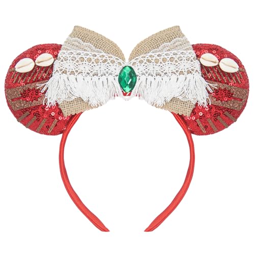 Ocean Princess Costume Adult Woman for Girls Birthday Decorations Party Supplies Toys Dress Accessories Kids Favors Ears Headband