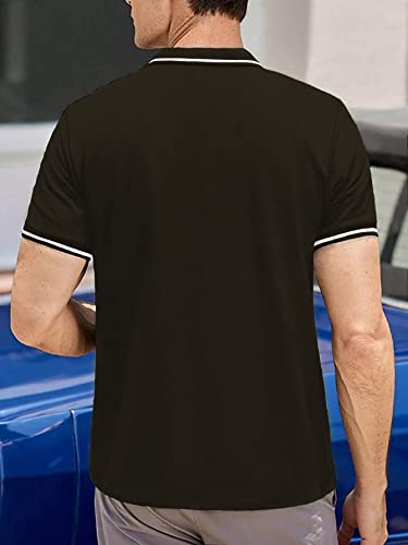 Image of Lymio Men's Polyester Regular Fit T Shirt || Polo T-Shirt || Pain T-Shirt (Plainpolo)