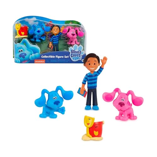 Famosa - Set de Cuatro Figuras de los protagonistas de Blues Clues, para Mayores de 3 años, Multicolor (BLU04000)