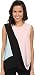 BCBGMAXAZRIA Women's Jaydin Draped Side Color Blocked Top