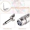 KUOQIY 2 PCS 3-Pin XLR to 6.35mm Adapter, XLR Female to 1/4" TS Male Mono Audio Microphone Adapter, for Microphones Audio Equipment Mixers #2