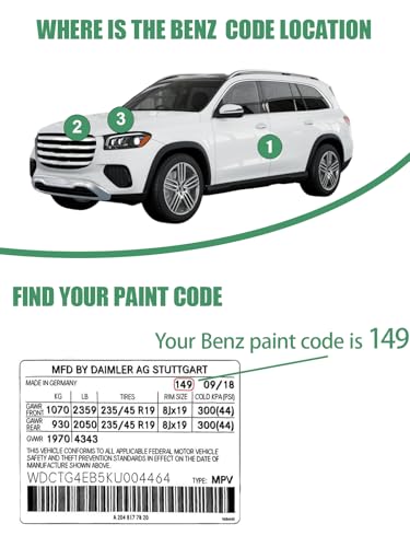 Image of 842 /5842 Twilight Blue Metallic Touch Up Paint for Mercedes Benz, Color Accurate Car Paint Scratch Repair Pen, Quick & Easy Fix Automotive Chips and Nicks