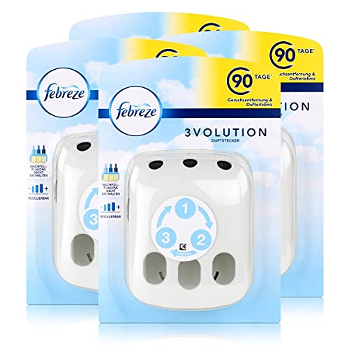 Preisvergleich Produktbild Febreze 3Volution Duftstecker für Nachfüllflakons - Regulierbar (4er Pack)