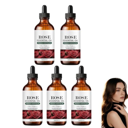Image of Rose Scented Hair Body Moisturizing Oil Tames Frizzy Softens Skin. (5PCS)