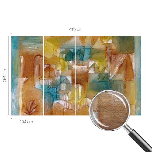 Revêtement mural intissé géométrique grand format pour une chambre moderne