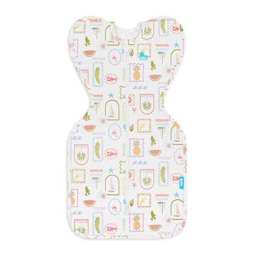 Image of Love to Dream Swaddle UP, Baby Sleep Sack, Self-Soothing Swaddles for Newborns, Improves Sleep, Secure Fit Helps Calm Startle Reflex, New Born Essentials for Baby,1.0 TOG, 5-8.5 lbs, Vacation Days