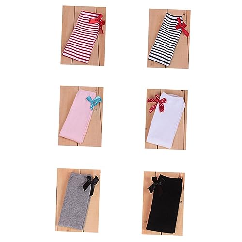 VALICLUD Cute Girls High Socks Bow Striped Seamless Stockings for Boys and Girls Years Old over The Knee2