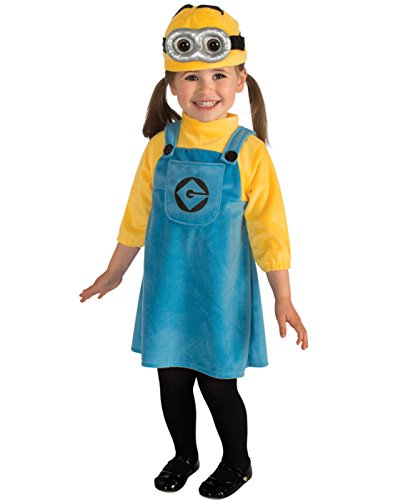Rubie's baby girls Despicable Me 2, Female Minion Romper Costume Party Supplies, Multicolor, Infant US