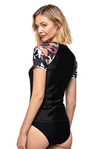 AXESEA Women's Rashguard Short Sleeve Rash Guard Swim Shirt UV Sun Protection Swimsuit Tops3