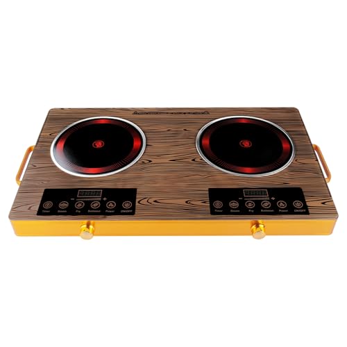 Image of Portable Electric Double Burner Cooktop,7000W Infrared Hot Plate