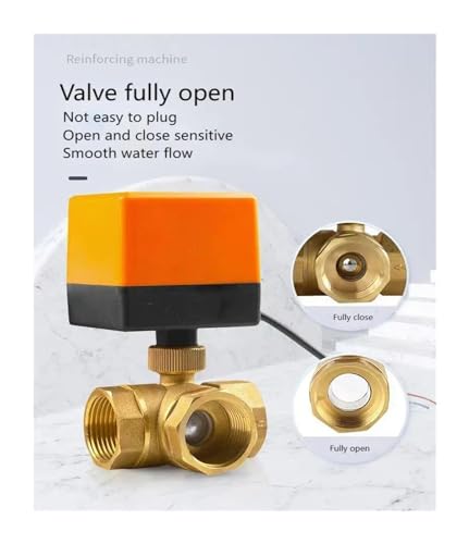 Vanne motorisée 3 voies T 3/4'' en laiton avec contrôle CR02 24V robuste - 5