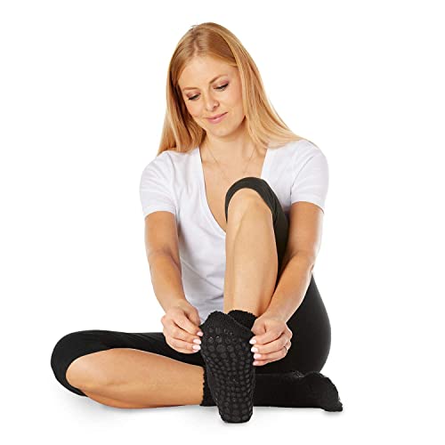 Image of LA ACTIVE Non Slip Yoga Grip Socks - Barre Ballet Pilates Athletic Socks for Men and Women