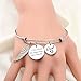 WUSUANED Memorial Bracelet I Was Always His Angel Now He's Mine In Memory Of Loved One Dad Sympathy Gift (In memory of dad bracelet)