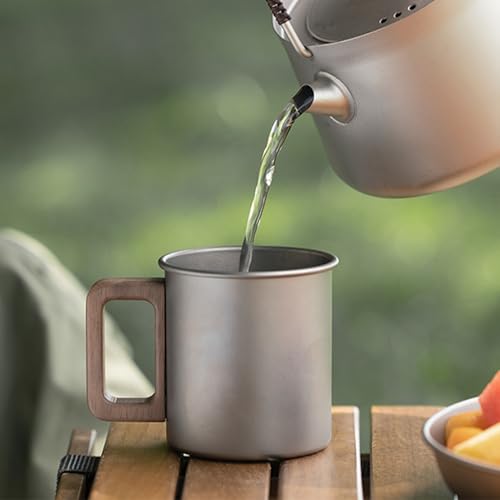 Tasse de camping en titane légère HUIOP pour sac à dos lourd - 7