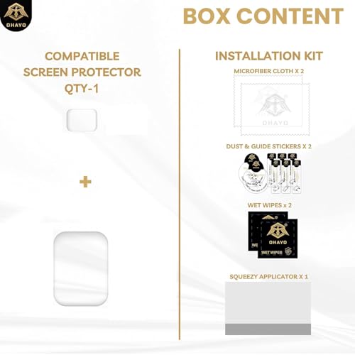 Image of OHAYO Military Strength Screen Protector for Osmo Pocket 3 | 9H Hardness Display & Lens Protection | Ultra Clear HD, Edge-to-Edge Coverage, Scratch Resistant, Bubble-Free Installation | Not Made of Glass, Durable Protective Film with Installation Kit (1 Set Screen + Lens)