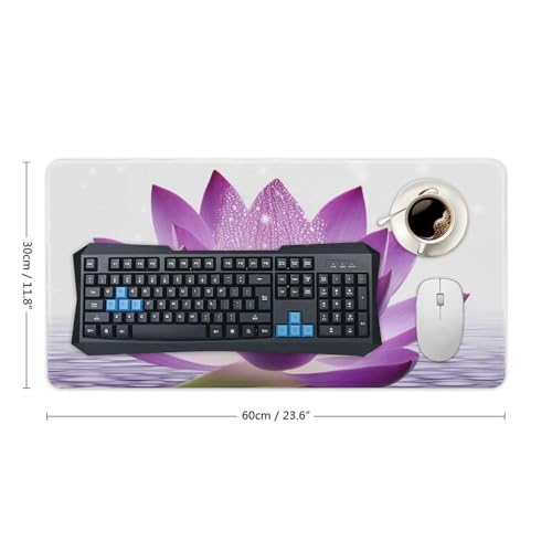 Mouse Pad grande blanco de goma antideslizante 60x30 cm miniatura 2