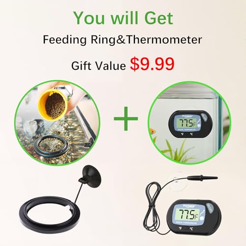 Image of FREESEA Fish Feeder Automatic Dispenser: One-Touch Easy Setup & 3 Timers