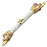 Placa de puerta: el color simple y el diseño de 2 orificios son adecuados para la decoración lateral de la puerta de su hogar, muy artístico y delicado.