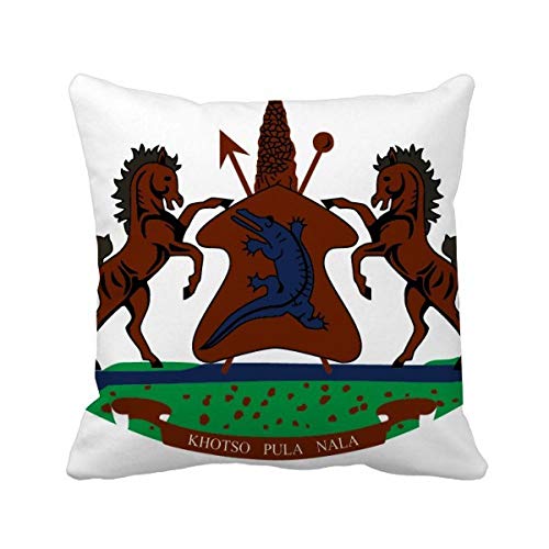 Coussin Lesotho carré 40x40cm avec insert et housse de décoration multicolore - 2