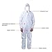 Cleaing Microporous Disposable Coveralls with Hood XL, 2 Pack, Paint Suit, Elastic Cuffs and Ankles