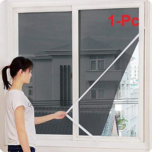 Buyagain PVC Coated Mosquito net for Windows with Tape Stitched Net Screen with Hook & Loop (3x3 ft, Black)-image-16