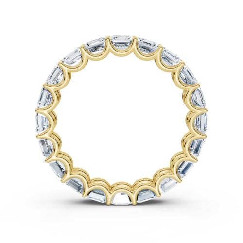 3-15 Carat Moissanite Eternity Ring 10K 14K 18K Solid Gold & 925 Sterling Silver Moissanite Eternity Ring For Women3