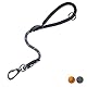Floxik Kurzführer grau für Hunde ⌀ 12mm | reflektierende Kurzleine aus Kletterseilmaterial | optimal fürs Leinentraining & Freilauftraining