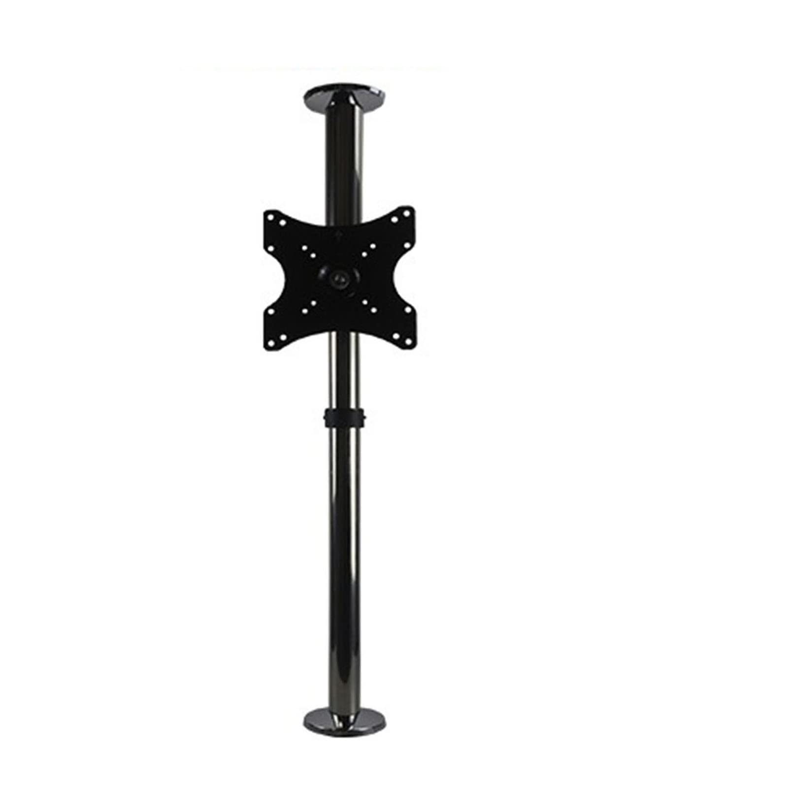 Support TV pivotant 19-40 pouces avec étagère rotative et cloison de séparation au sol