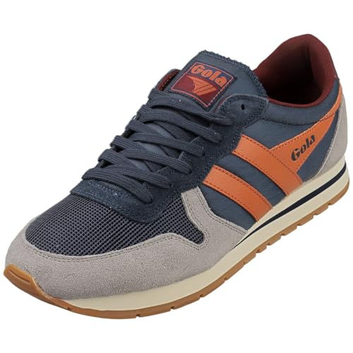 Gola Daytona Mens Classic Trainers in Navy Orange