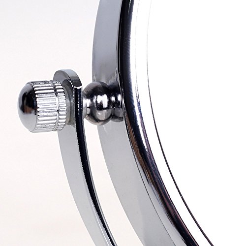 Miroir pour rasage maquillage double face avec miroir de table pivotant 5x