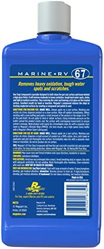 Meguiar's M6732 Marine/RV One Step Compound - Marine and RV Restorer That Removes Heavy Oxidation and Scratches While Restoring Gloss - 32 Oz