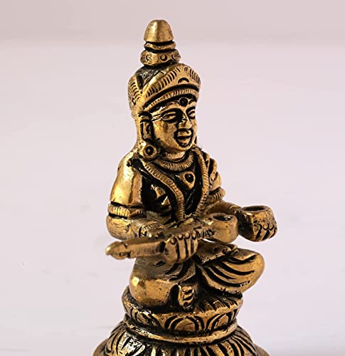Guru Jee™ Brass Statue Goddess Annapurna Devi Idol Small Annapurna Goddess Of Food Collectible Sculpture Religious Gifts Showpiece For Home Mandir Temple #TOP5