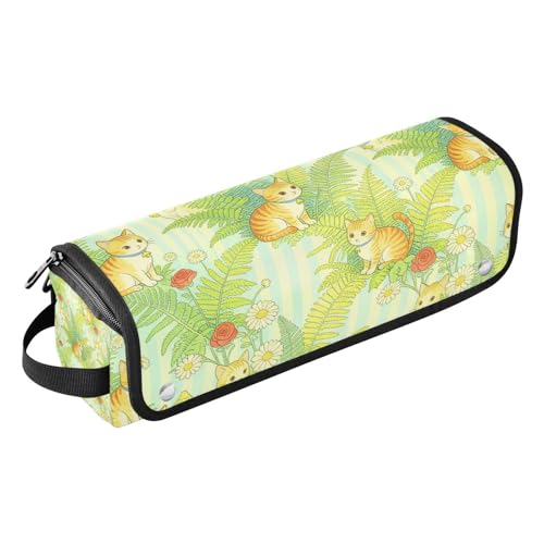 Bolsa de viaje para herramientas de cabello con tapete resistente al calor y gran capacidad para planchas y accesorios miniatura 1