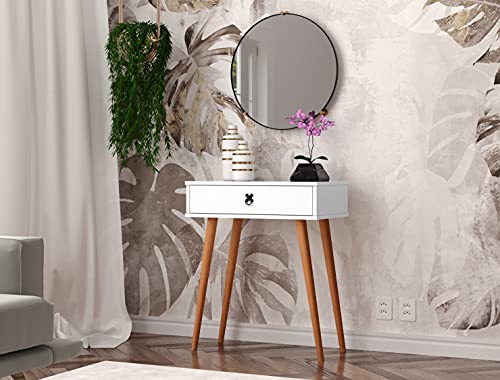 Aparador Dream Classic Pés Palito Retro/Penteadeira (Branco)