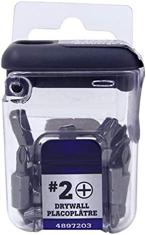 Edward Tools Drywall Bits # 2 Phillips - Pack of 25 - Sheetrock Screw Bits for Drill with Easy Refill Storage Box - 1” S2 Chrome Steel Bits with 1/4” shank