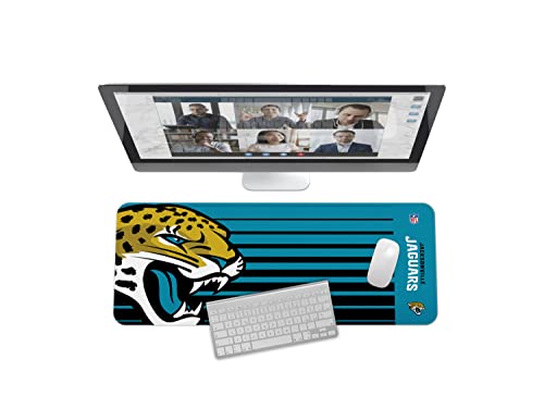 Image of SOAR NFL Unisex Multifunctional Desk Mat for Desktop, (31.5 inchx12 inch) - Ultra Soft Fabric with Non-Slip Rubber Backer - Water Resistant & Durable Nylon Stitching - Officially Licensed NFL, Desk Pad
