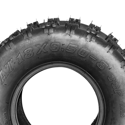 Motorhot 2 PCS 18X9.5-8 4-PLY ATV UTV Tires Sport Cross Country Tires