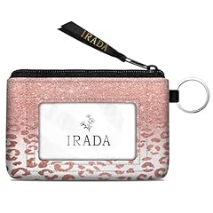 Rose Glitter Leopard-Keychain Wallet